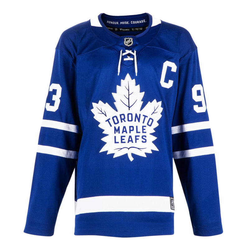 Load image into Gallery viewer, Doug Gilmour Signed Toronto Maple Leafs Fanatics Breakaway Home Blue Jersey
