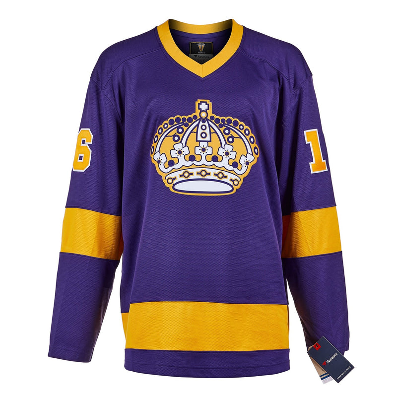 Load image into Gallery viewer, Marcel Dionne Signed Los Angeles Kings Fanatics Vintage Purple Jersey
