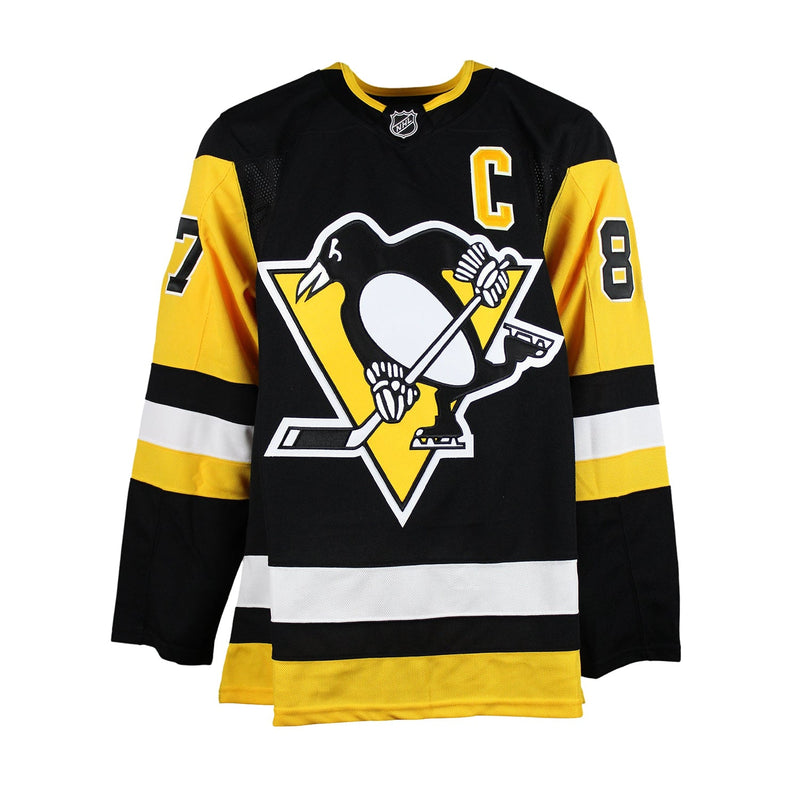 Load image into Gallery viewer, Sidney Crosby Signed Pittsburgh Penguins Fanatics Premium Home Black Jersey

