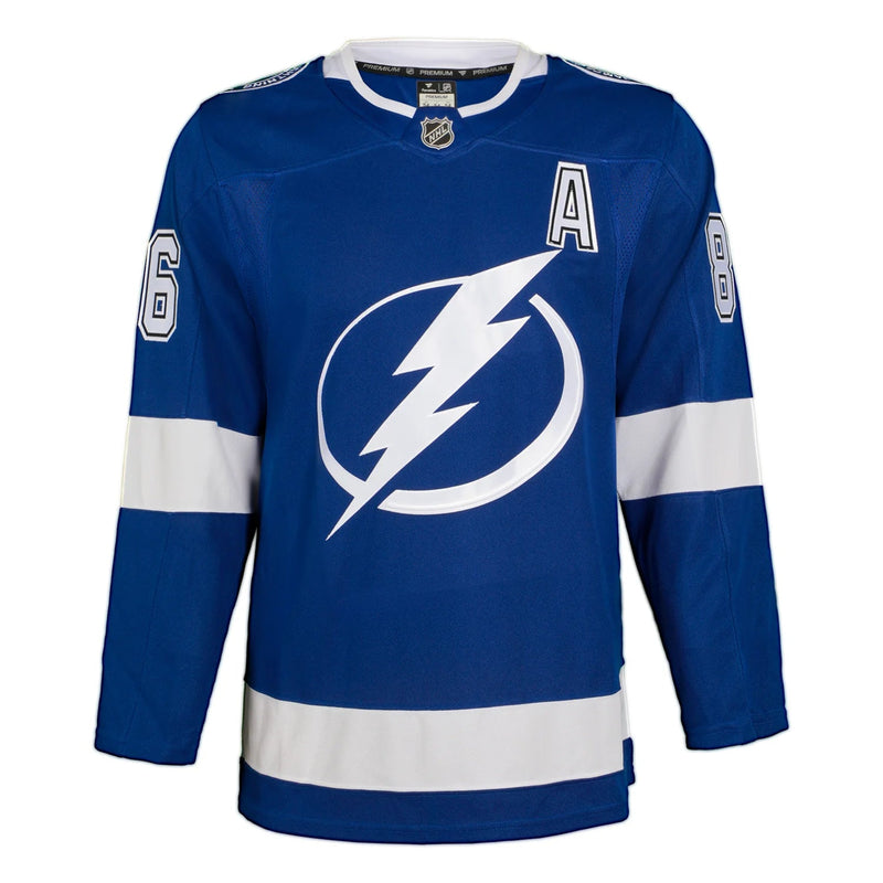 Load image into Gallery viewer, Nikita Kucherov Signed Tampa Bay Lightning Fanatics Premium Home Blue Jersey
