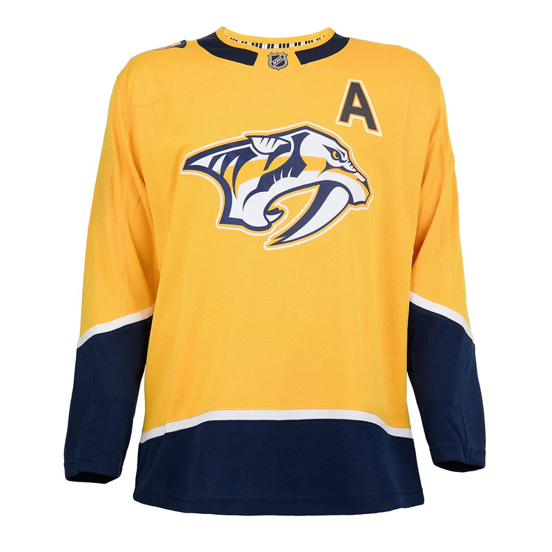 Load image into Gallery viewer, Filip Forsberg Signed Nashville Predators Fanatics Premium Home Yellow Jersey
