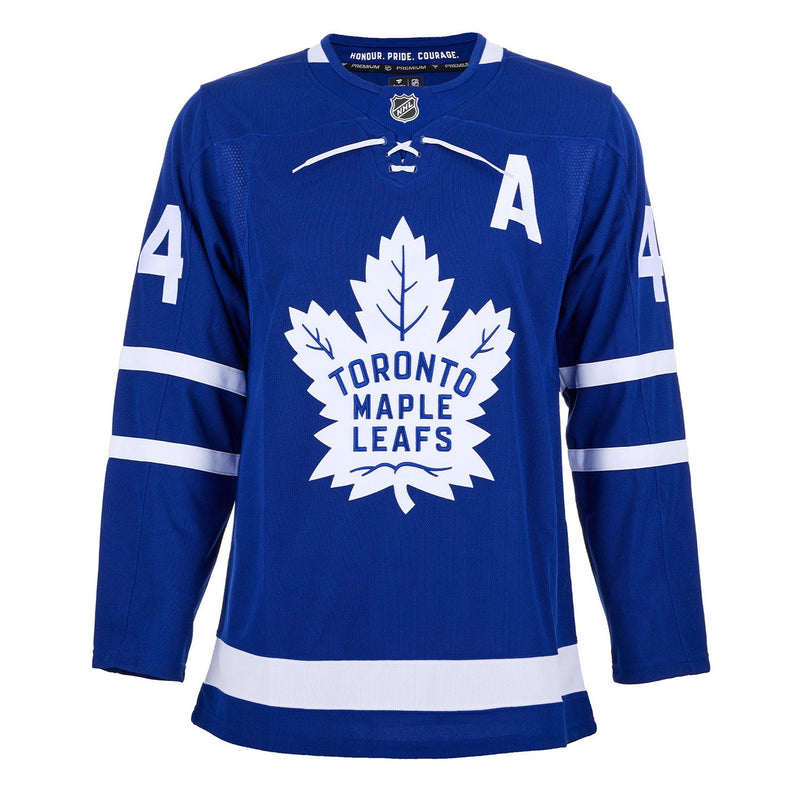 Chargez l&#39;image dans la visionneuse de la galerie, Morgan Rielly Signed Toronto Maple Leafs Fanatics Premium Home Blue Jersey
