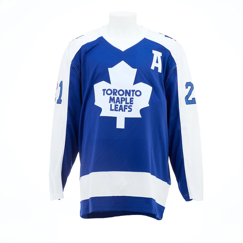 Load image into Gallery viewer, Börje Salming Signed Toronto Maple Leafs Fanatics Vintage Blue Jersey
