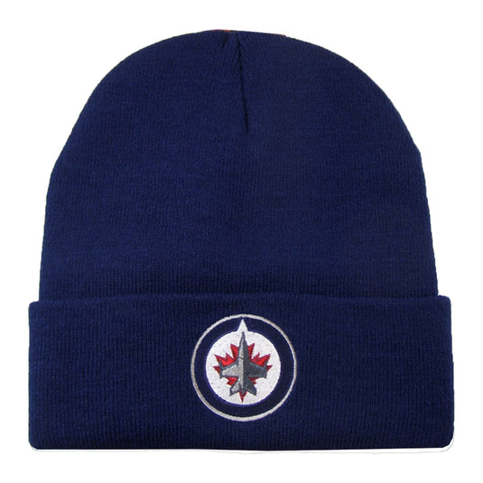 Bonnet en tricot à revers de base NHL des Jets de Winnipeg