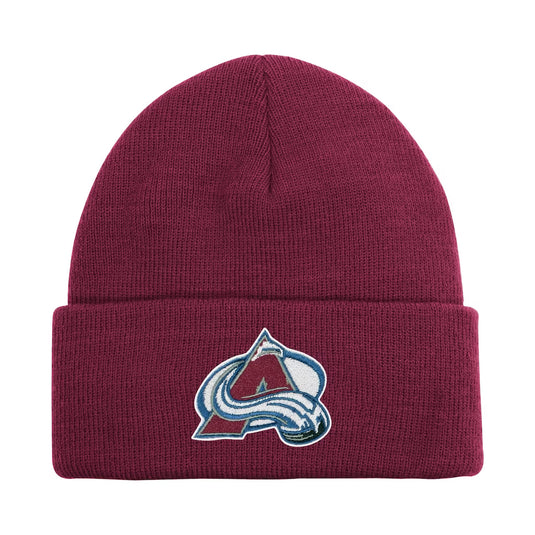 Bonnet en tricot à revers basique de la LNH des Avalanche du Colorado