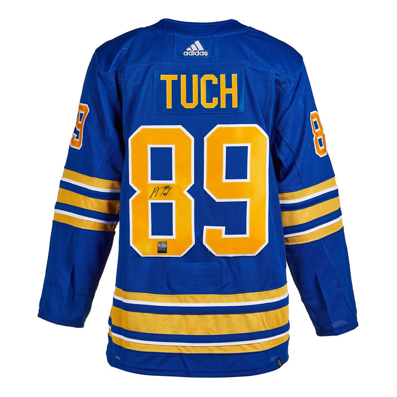 Load image into Gallery viewer, Alex Tuch Signed Buffalo Sabres Adidas Pro Home Blue Jersey
