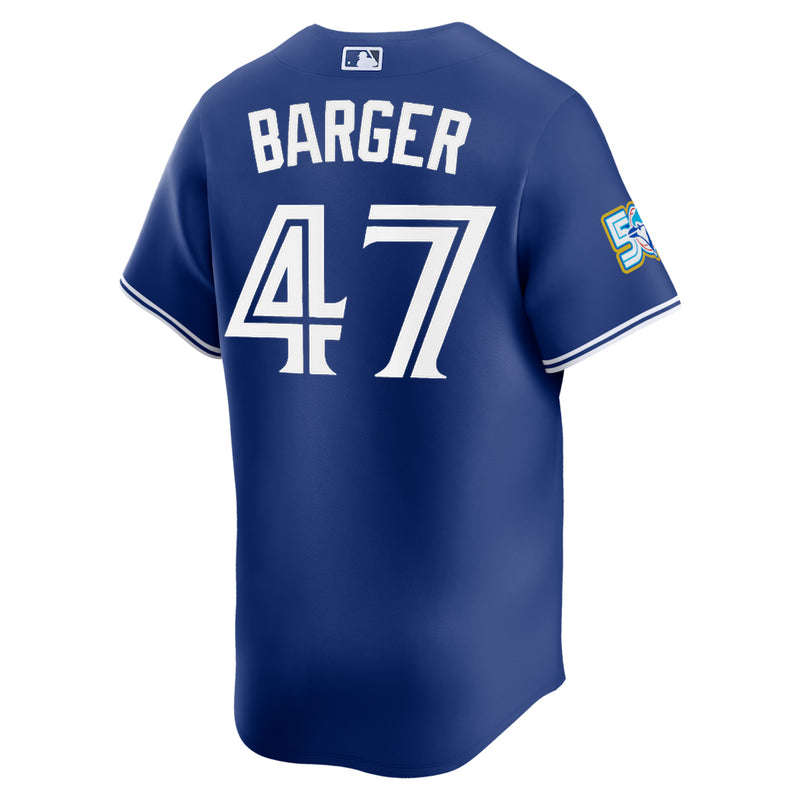 Chargez l'image dans la visionneuse de la galerie, Addison Barger 50th Anniversary Toronto Blue Jays MLB Nike Royal Alternate Replica Jersey - Sport Army
