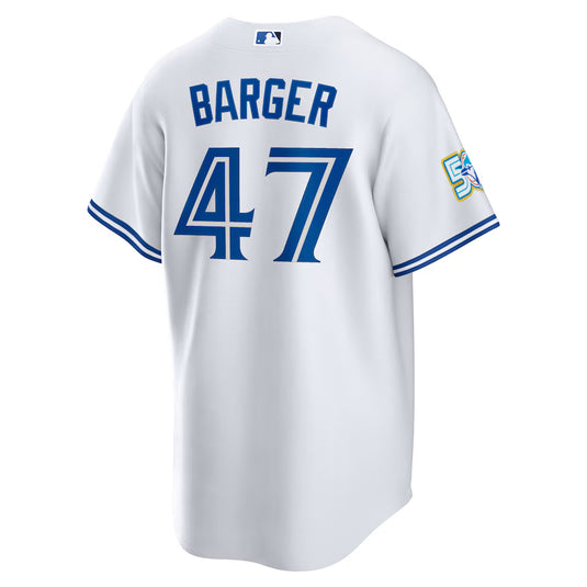 Addison Barger 50th Anniversary Toronto Blue Jays MLB Nike White Home Replica Jersey - Sport Army