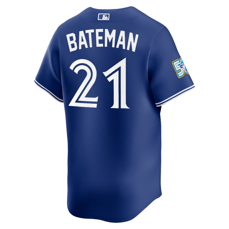 Load image into Gallery viewer, Brett Bateman 50th Anniversary Toronto Blue Jays MLB Nike Royal Alternate Replica Jersey
