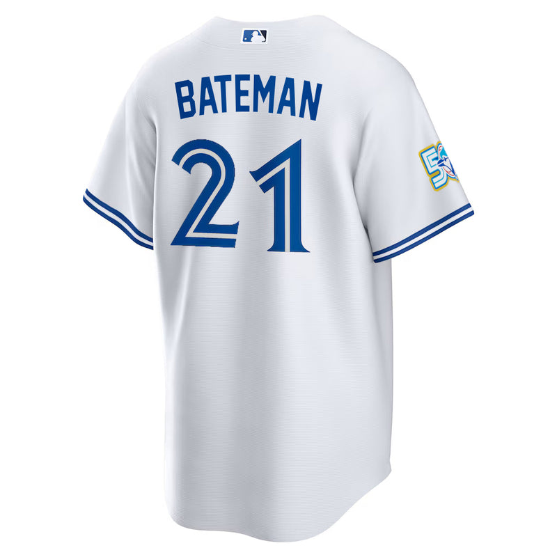 Load image into Gallery viewer, Brett Bateman 50th Anniversary Toronto Blue Jays MLB Nike White Home Replica Jersey
