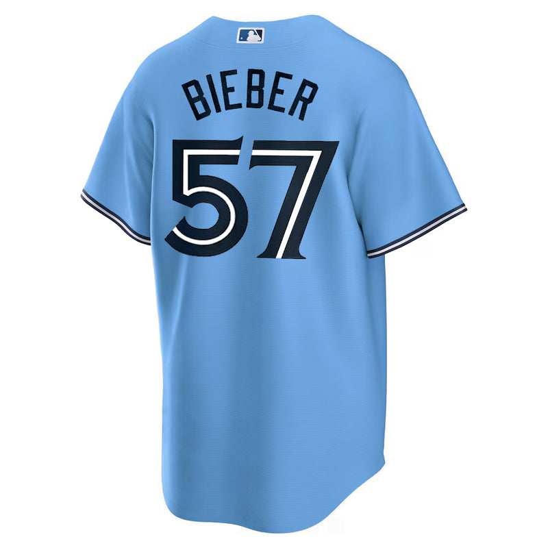 Chargez l'image dans la visionneuse de la galerie, Shane Bieber Toronto Blue Jays MLB Nike Powder Blue Replica Jersey - Sport Army
