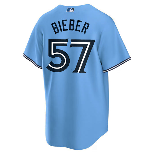Shane Bieber Toronto Blue Jays MLB Nike Powder Blue Replica Jersey - Sport Army