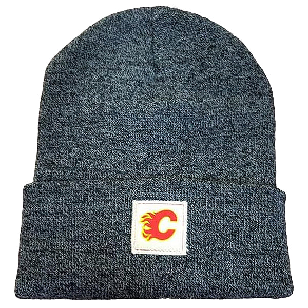 Bonnet en tricot à revers terrain LNH des Flames de Calgary