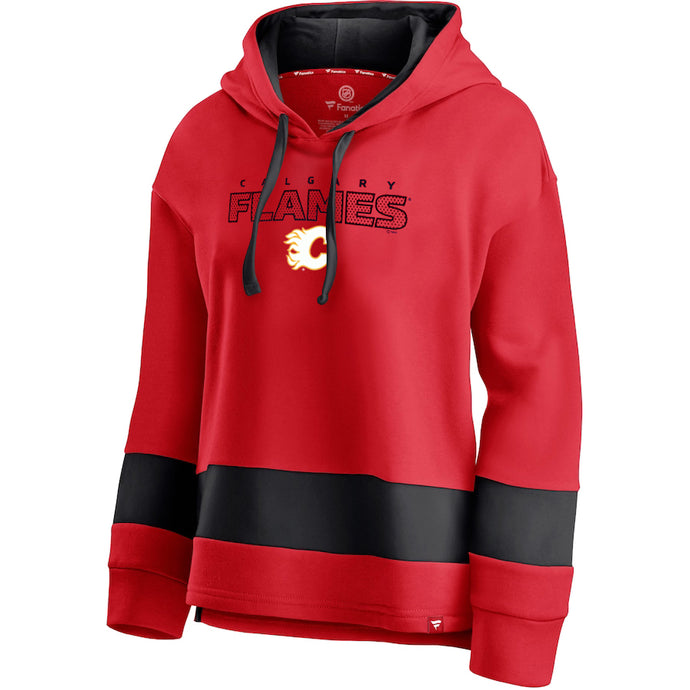 Ladies' Calgary Flames NHL Block Party Pullover Hoodie