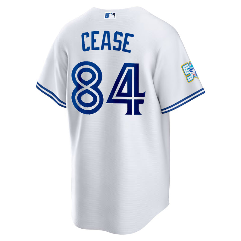 Chargez l'image dans la visionneuse de la galerie, Dylan Cease 50th Anniversary Toronto Blue Jays MLB Nike White Home Replica Jersey - Sport Army
