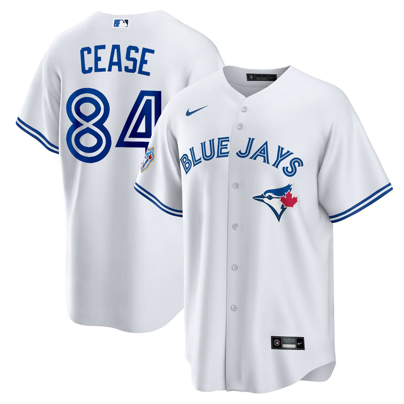 Chargez l'image dans la visionneuse de la galerie, Dylan Cease 50th Anniversary Toronto Blue Jays MLB Nike White Home Replica Jersey - Sport Army
