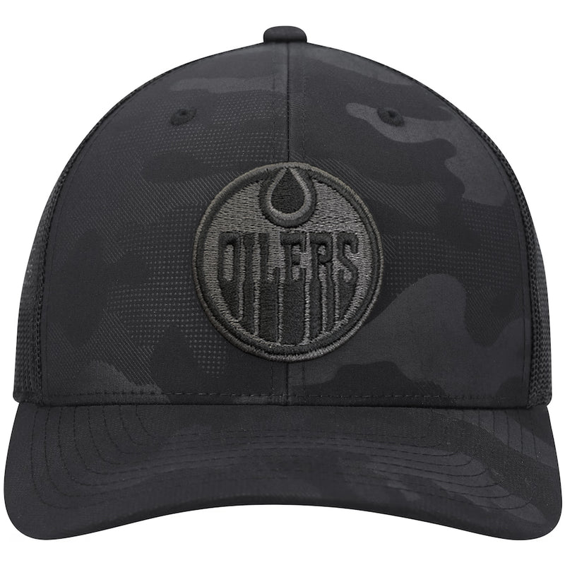 Chargez l&#39;image dans la visionneuse de la galerie, Casquette snapback ton sur ton camouflage Trucker NHL des Oilers d&#39;Edmonton
