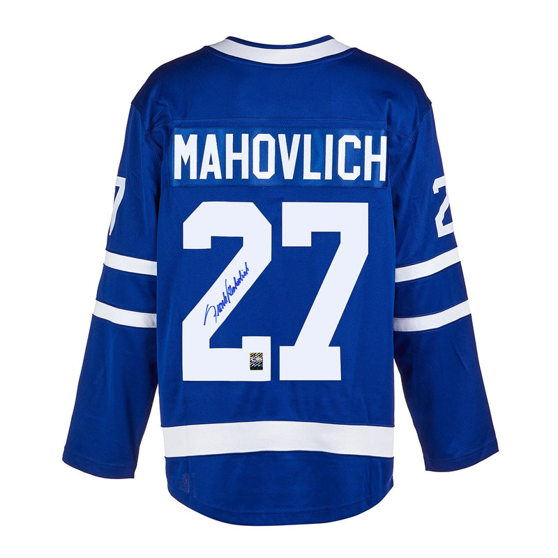 Load image into Gallery viewer, Frank Mahovlich Signed Toronto Maple Leafs Fanatics Breakaway Home Blue Jersey
