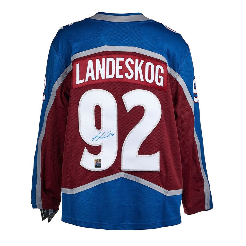 Load image into Gallery viewer, Gabriel Landeskog Signed Colorado Avalanche Fanatics Breakaway Home Maroon Jersey
