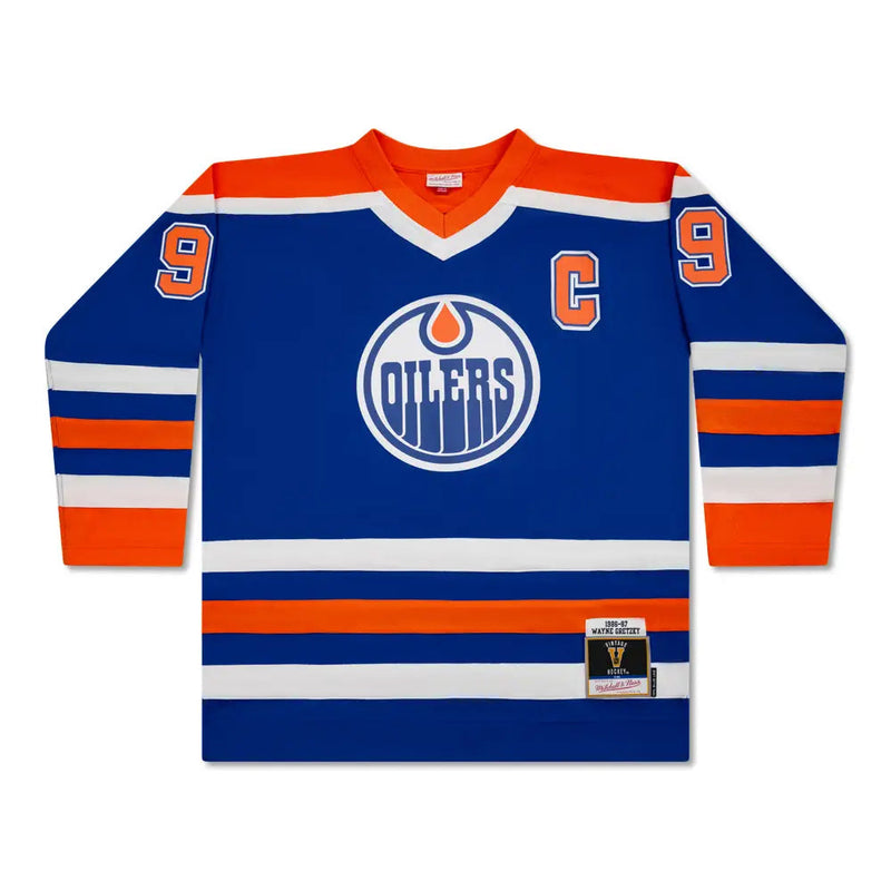 Load image into Gallery viewer, Wayne Gretzky Signed Edmonton Oilers Mitchell &amp; Ness Vintage 1986-87 Blue Jersey
