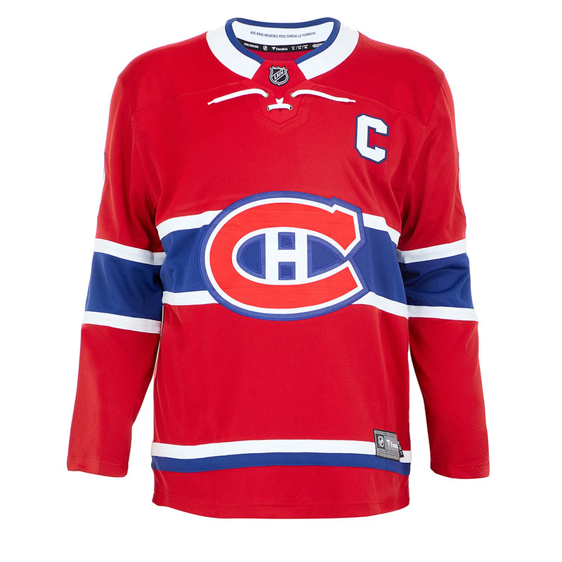 Chargez l'image dans la visionneuse de la galerie, Jean Beliveau Signed Montreal Canadiens Fanatics Breakaway Home Red Jersey - Sport Army
