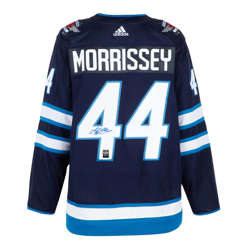 Load image into Gallery viewer, Josh Morrissey Signed Winnipeg Jets Adidas Pro Home Navy Jersey
