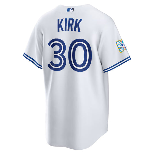 Alejandro Kirk 50th Anniversary Toronto Blue Jays MLB Nike White Home Replica Jersey - Sport Army