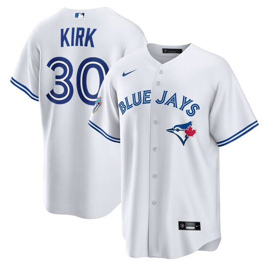 Alejandro Kirk 50th Anniversary Toronto Blue Jays MLB Nike White Home Replica Jersey - Sport Army