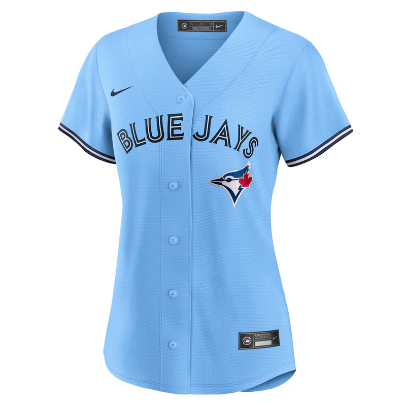 Chargez l'image dans la visionneuse de la galerie, Women's Toronto Blue Jays MLB Nike Powder Blue Alternate Replica Jersey - Sport Army
