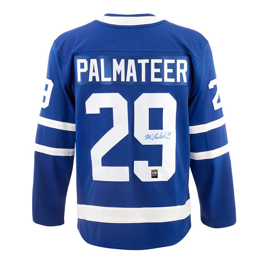 Mike Palmateer Signed Toronto Maple Leafs Fanatics Breakaway Home Blue Jersey - Sport Army