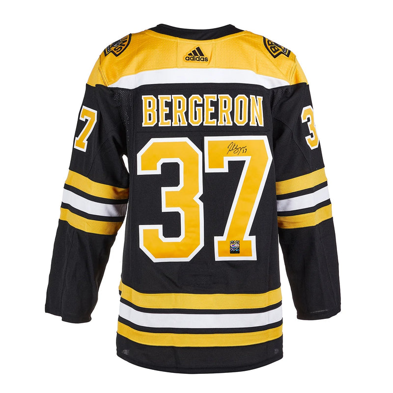 Load image into Gallery viewer, Patrice Bergeron Signed Boston Bruins Adidas Pro Home Black Jersey
