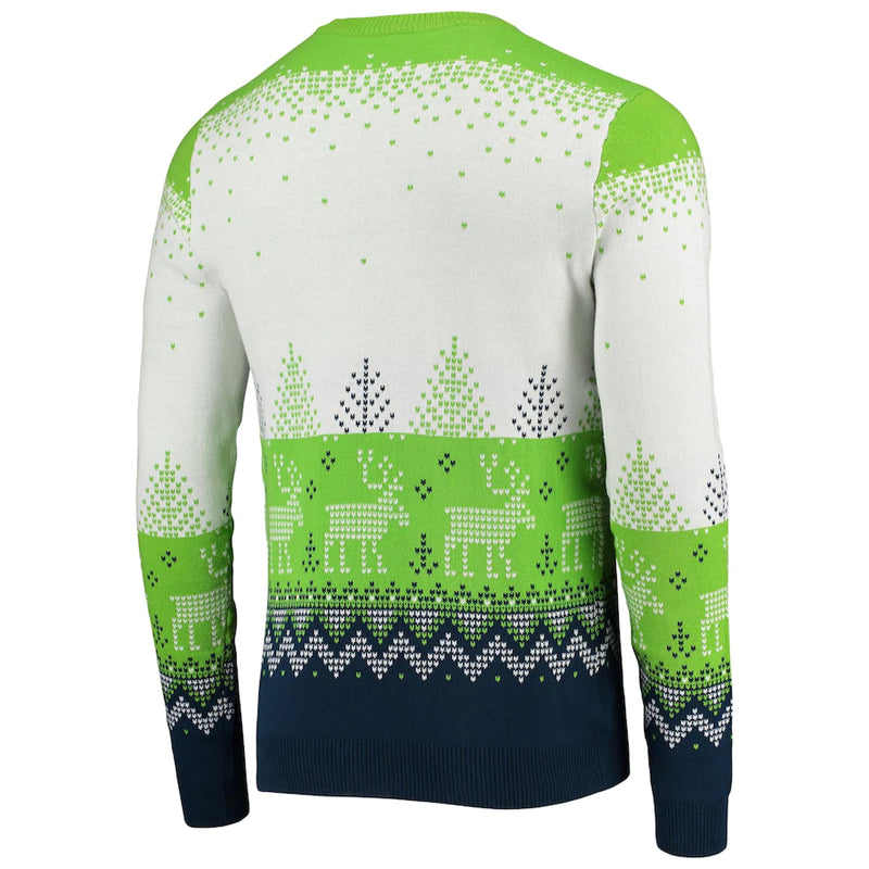 Load image into Gallery viewer, Seattle Seahawks NFL Big Logo Knit Ugly Pullover Sweater
