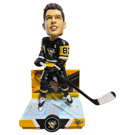 Sidney Crosby Pittsburgh Penguins NHL Ice Rink Player Bobblehead - Sport Army