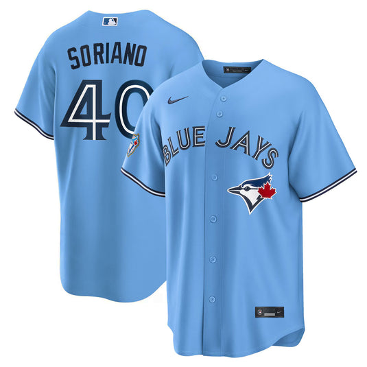 José Soriano 50th Anniversary Toronto Blue Jays MLB Nike Powder Blue Replica Jersey