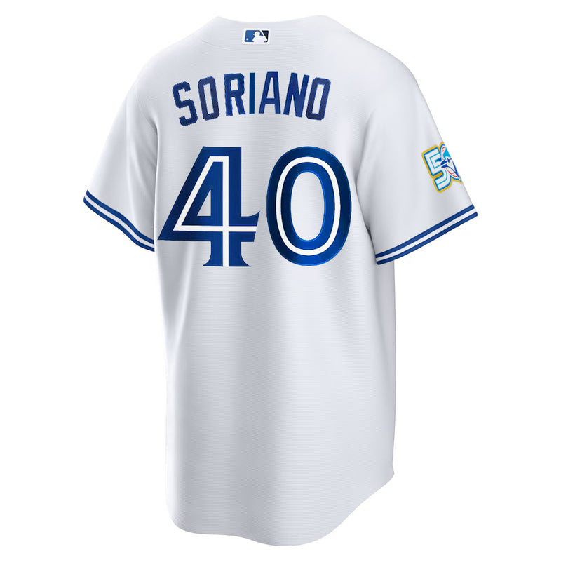 Load image into Gallery viewer, José Soriano 50th Anniversary Toronto Blue Jays MLB Nike White Home Replica Jersey
