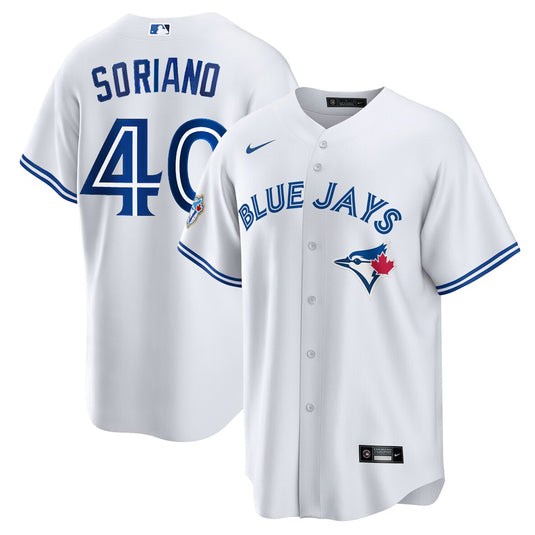 José Soriano 50th Anniversary Toronto Blue Jays MLB Nike White Home Replica Jersey