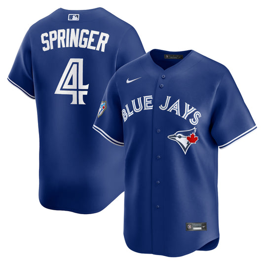 George Springer 50th Anniversary Toronto Blue Jays MLB Nike Royal Alternate Replica Jersey - Sport Army