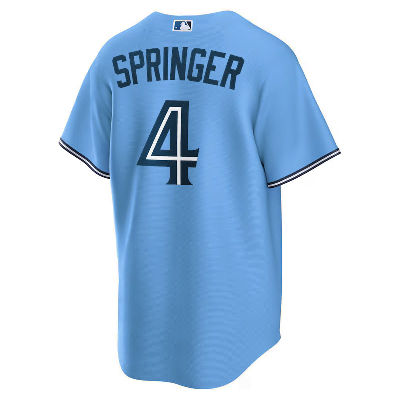 Load image into Gallery viewer, George Springer Toronto Blue Jays MLB Nike Powder Blue Replica Jersey - Sport Army
