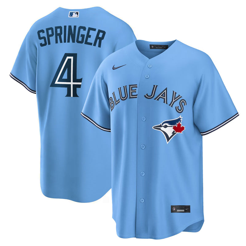 Load image into Gallery viewer, George Springer Toronto Blue Jays MLB Nike Powder Blue Replica Jersey - Sport Army
