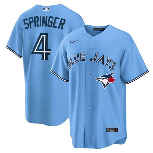 George Springer Toronto Blue Jays MLB Nike Powder Blue Replica Jersey - Sport Army