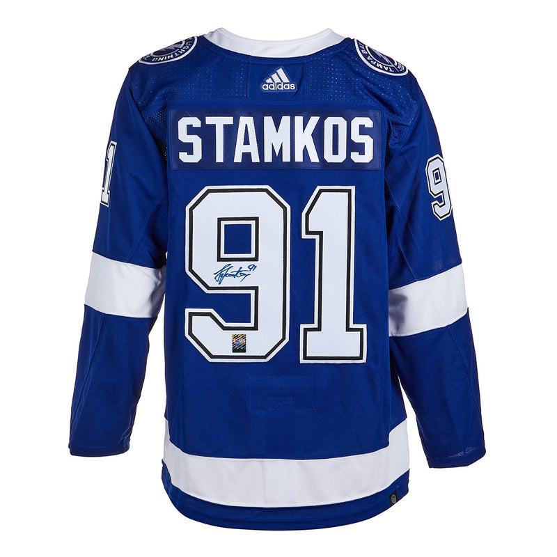 Load image into Gallery viewer, Steven Stamkos Signed Tampa Bay Lightning Adidas Pro Home Blue Jersey
