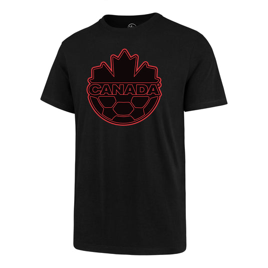 Canada Soccer Fan Black T-Shirt