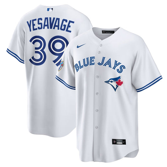 Trey Yesavage 50th Anniversary Toronto Blue Jays MLB Nike White Home Replica Jersey - Sport Army