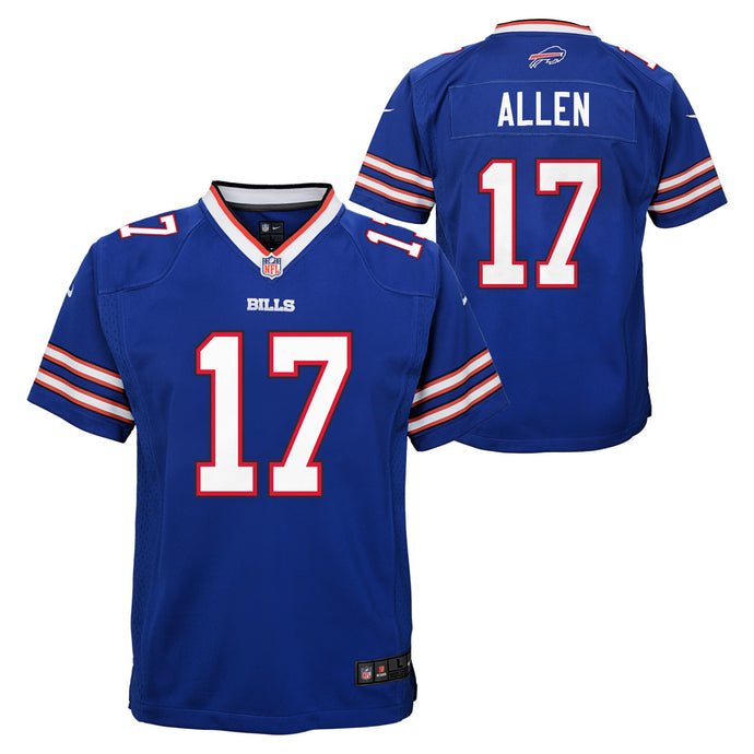 Maillot de l'équipe de jeu Nike des Buffalo Bills de Josh Allen pour jeunes