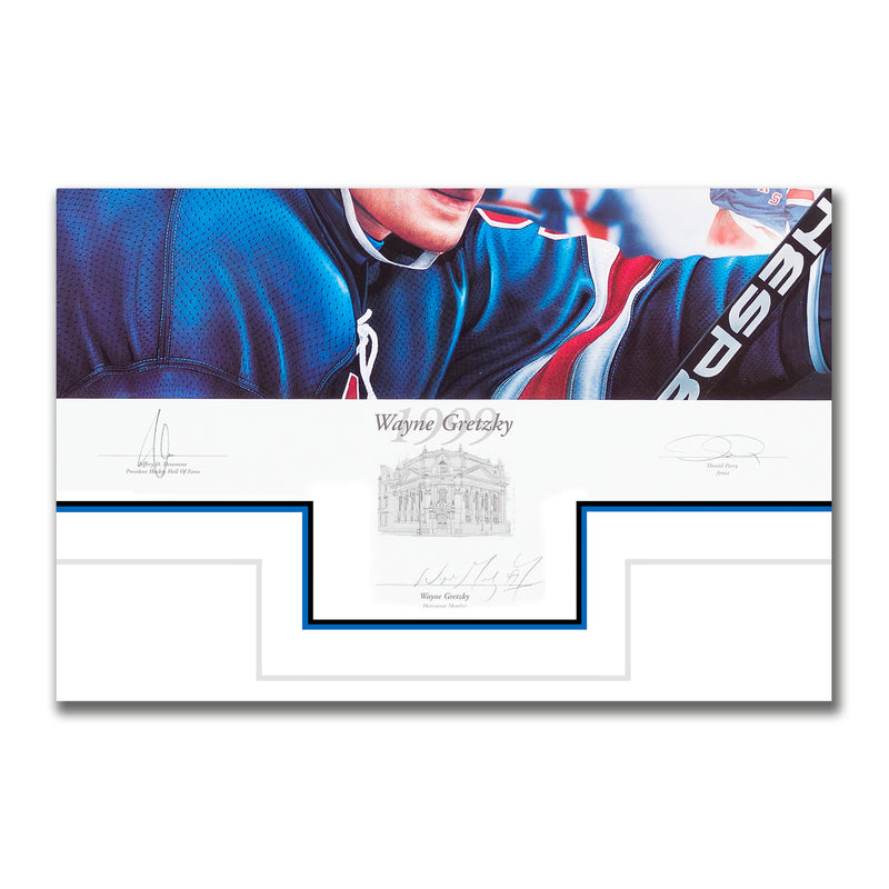 Load image into Gallery viewer, Wayne Gretzky Autographed 20th Anniversary Limited Edition 1999 HHOF Induction Print
