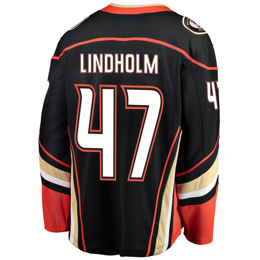 Maillot Domicile Breakaway des Fanatics de la LNH des Ducks d'Anaheim de Hampus Lindholm