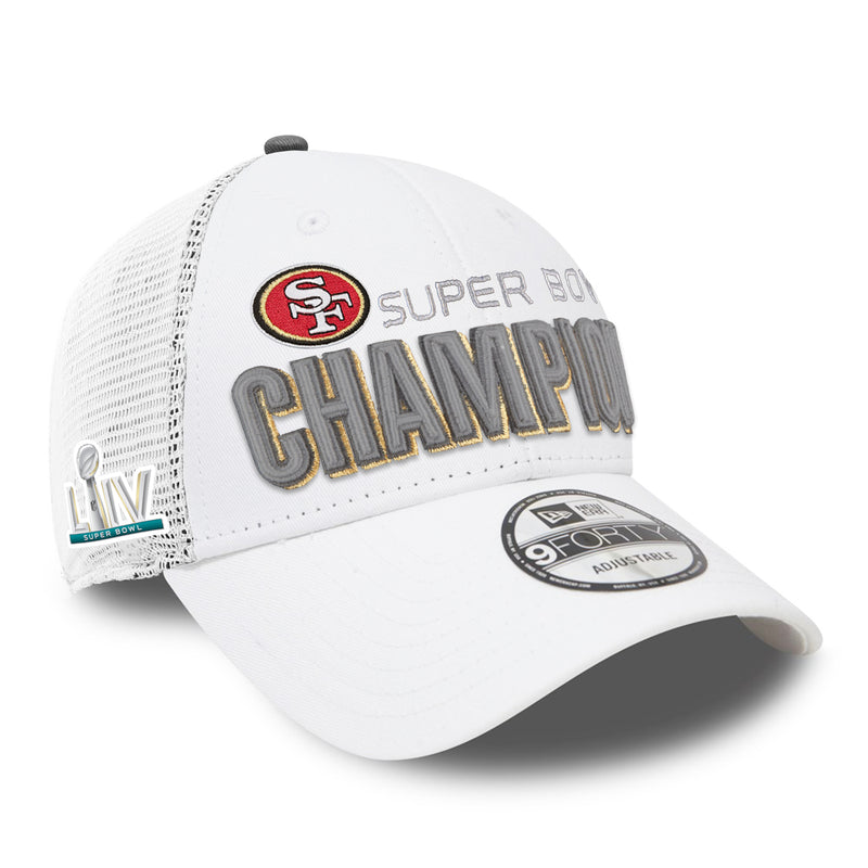 Load image into Gallery viewer, San Francisco 49ers 2019 NFL Super Bowl LIV Champions Locker Room 9FORTY Cap
