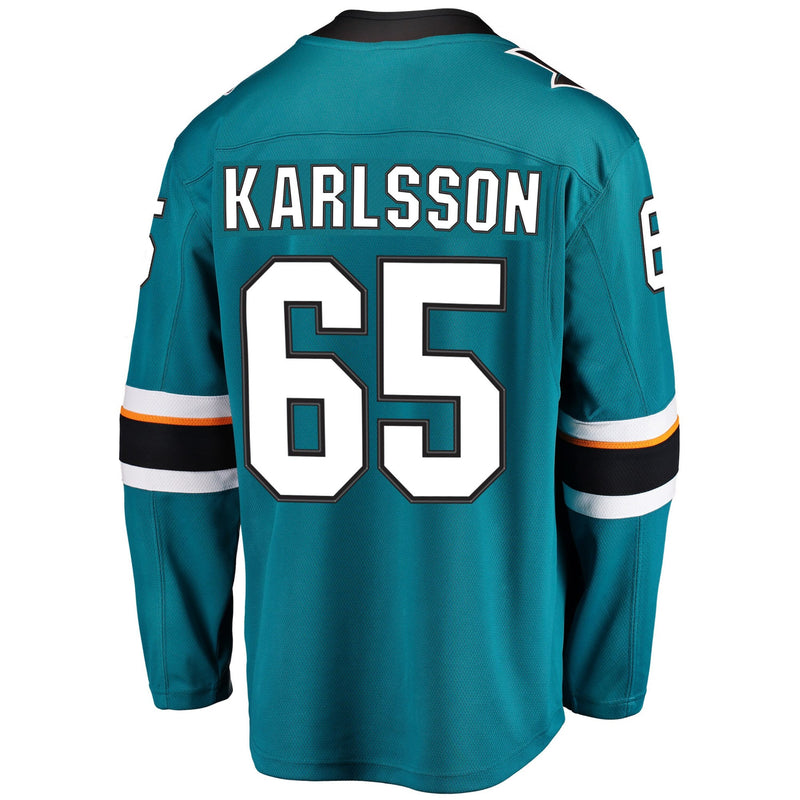 Load image into Gallery viewer, Erik Karlsson San Jose Sharks NHL Fanatics Breakaway Home Jersey
