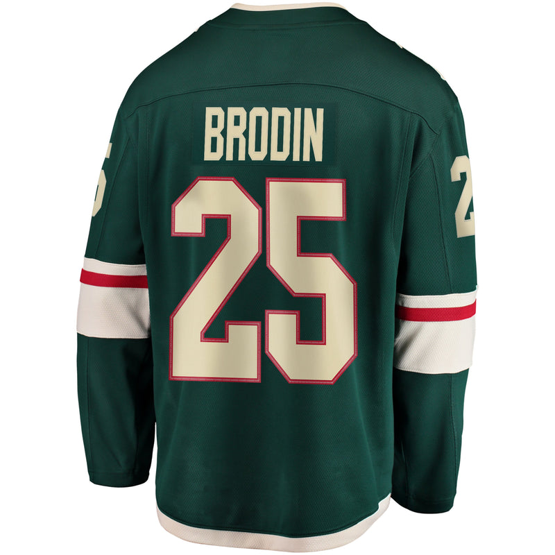 Chargez l&#39;image dans la visionneuse de la galerie, Jonas Brodin Minnesota Wild NHL Fanatics Breakaway Maillot Domicile
