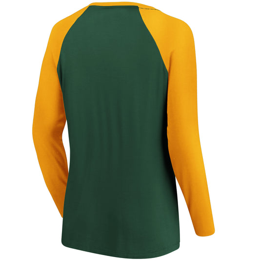 Manches longues à lacets NFL Fanatics Break Out Play des Packers de Green Bay pour femmes